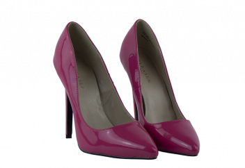 Pleaser Décolleté Fucsia tacco 14 senza plateau, numero 40